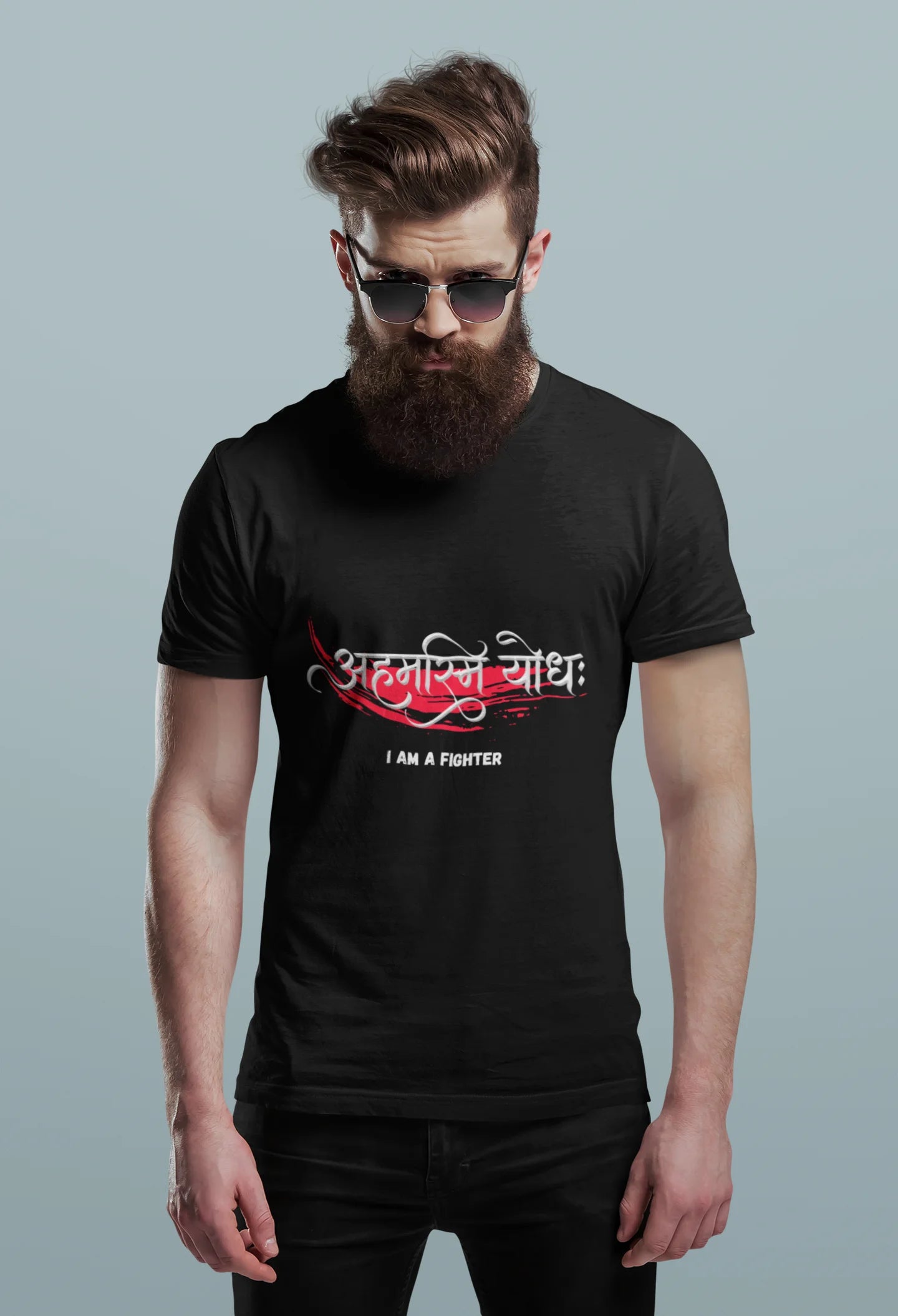 I Am A Fighter™ Sanskrit Warrior Tee