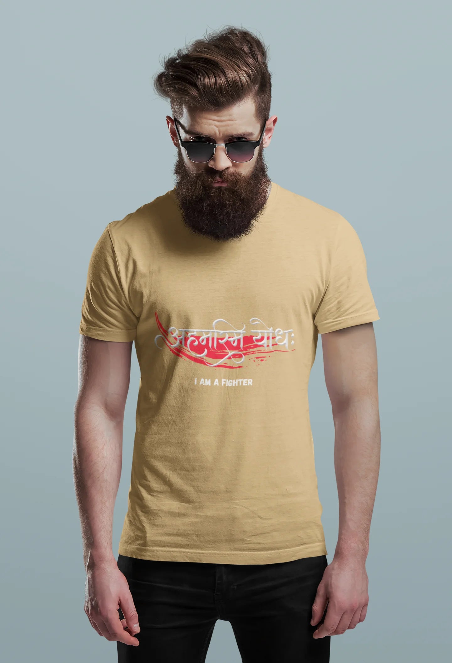 I Am A Fighter™ Sanskrit Warrior Tee