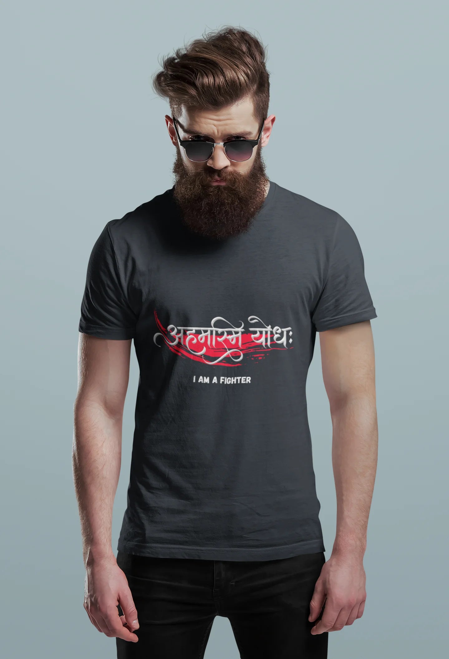 I Am A Fighter™ Sanskrit Warrior Tee