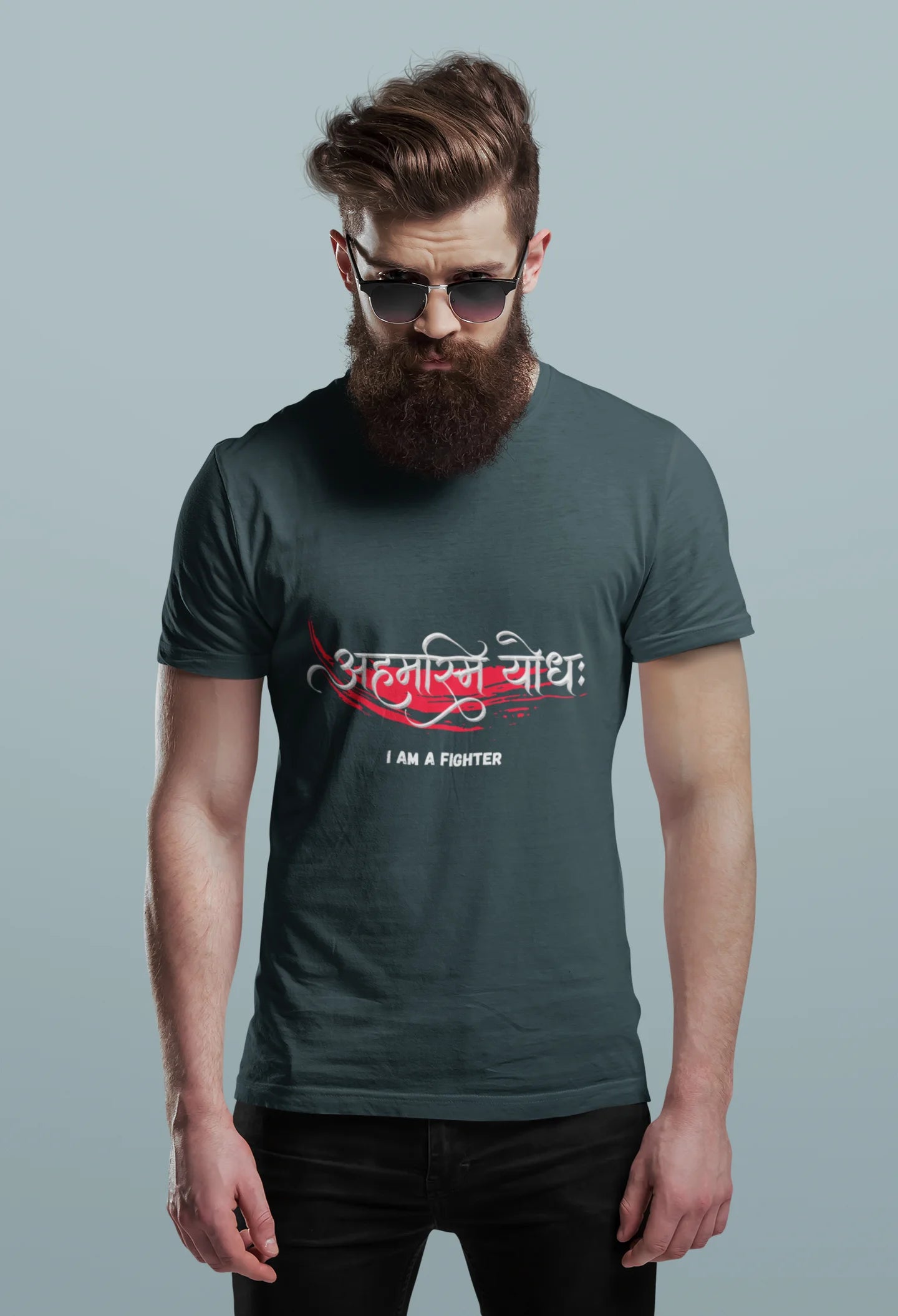 I Am A Fighter™ Sanskrit Warrior Tee